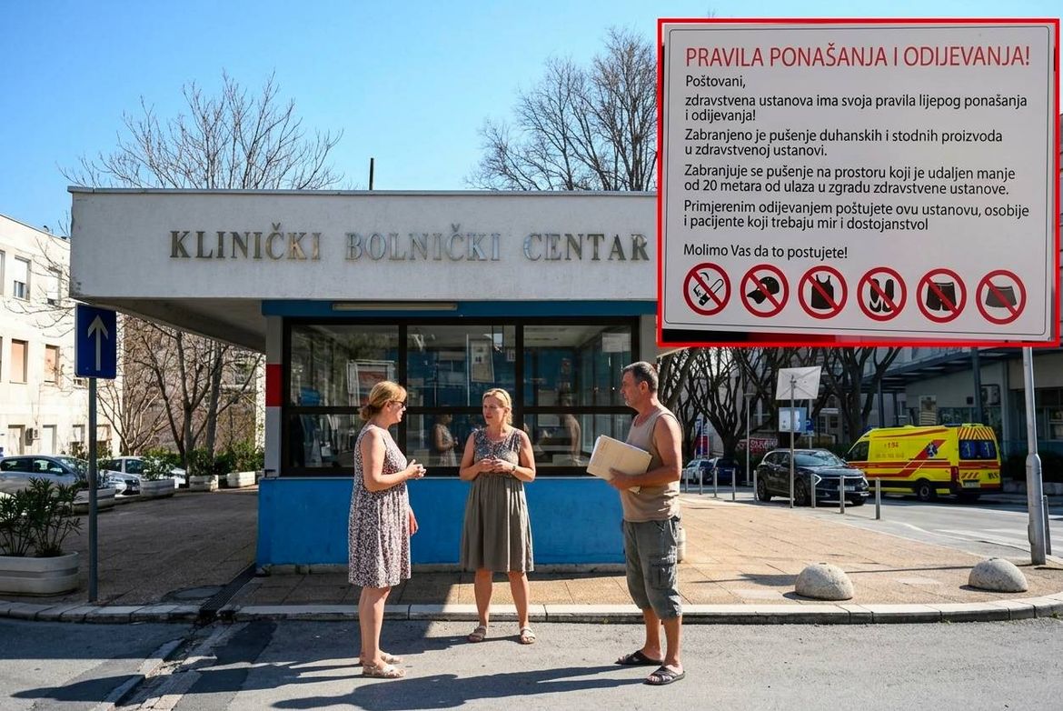 Rigidna pravila odijevanja u KBC-u Split pod lupom pravobraniteljice: Pacijente vraćaju sa šaltera zbog ljetne odjeće