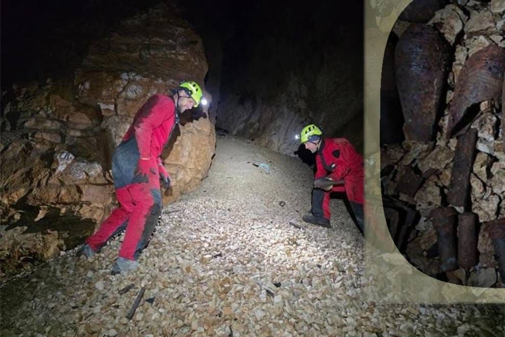 BOMBE S BRAČA U utrobi otoka, u jami dubokoj 200 metara pronađena ubojita sredstva iz Drugog svjetskog rata: "Izvađena i uništena!"