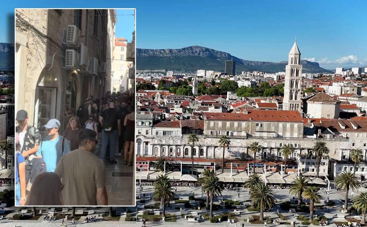 VIDEO: SPLIT I SREDINOM RUJNA KIPI OD ŽIVOTA Sunce, 27 stupnjeva i pune ulice privukli brojne turiste