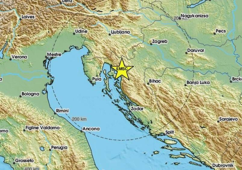 Potres magnitude 3,3 u blizini Crikvenice