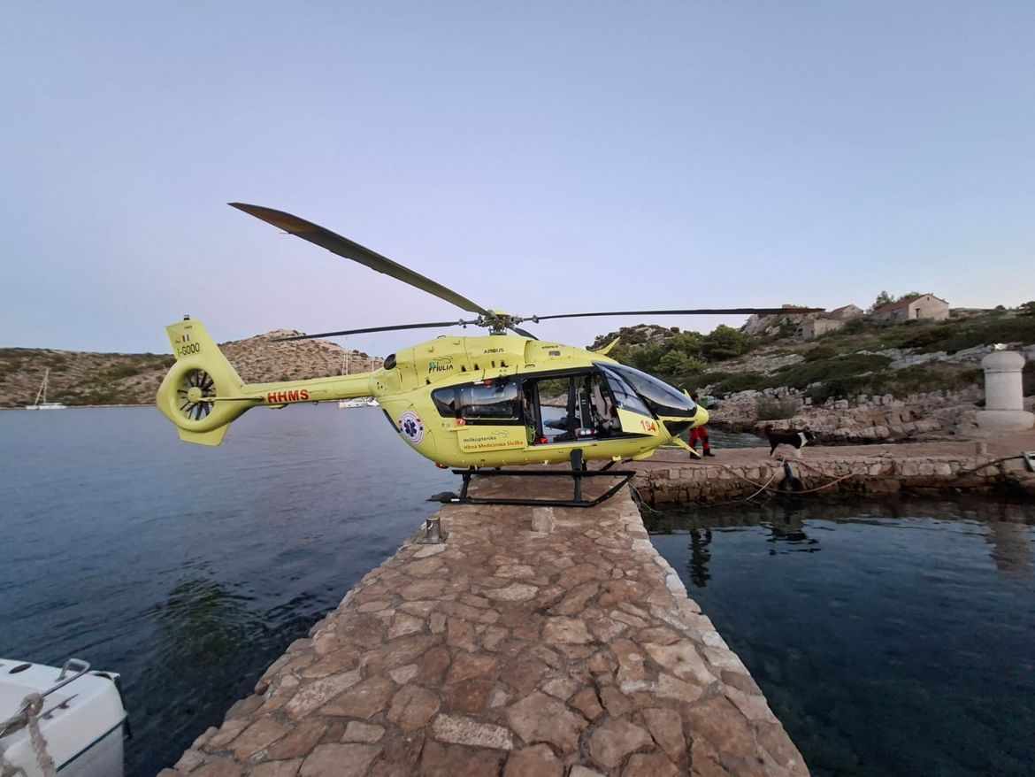 Drama na Kornatima: Nijemca zahvatio propeler broda, helikopterom hitno prevezen u bolnicu