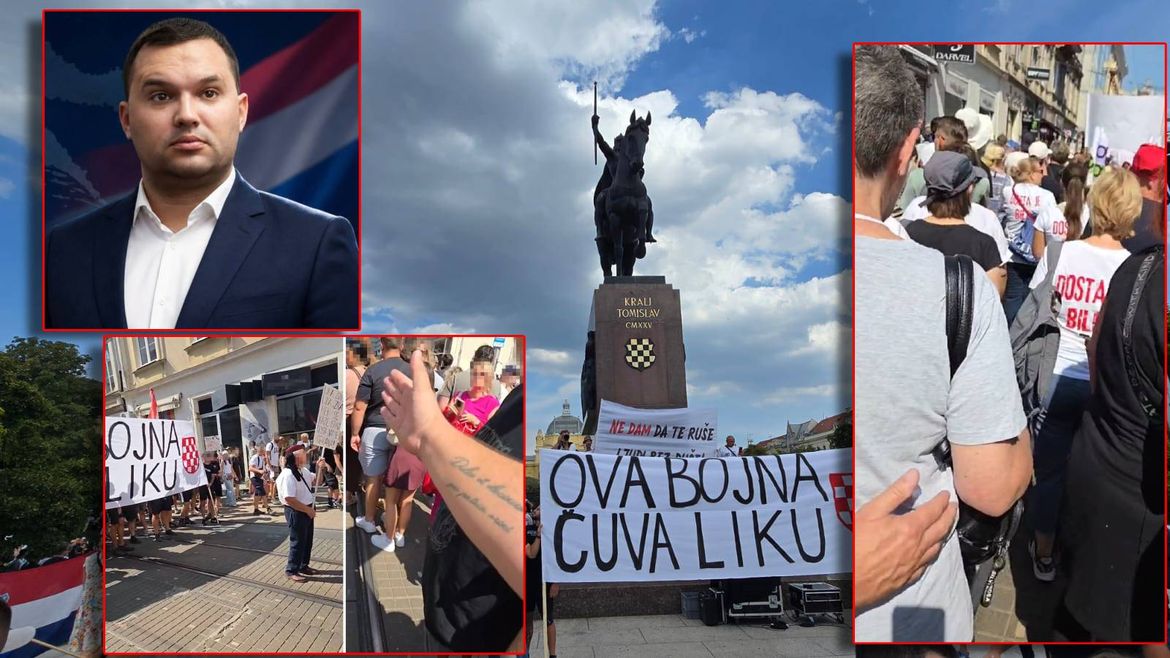 VIDEO Zadarski vijećnik psovkama i uvredama napao starce i žene na prosvjedu u Zagrebu i sve snimao: "Pi*ka vam materina komunistička, gazi sve od reda!" - Nazvali smo ga...