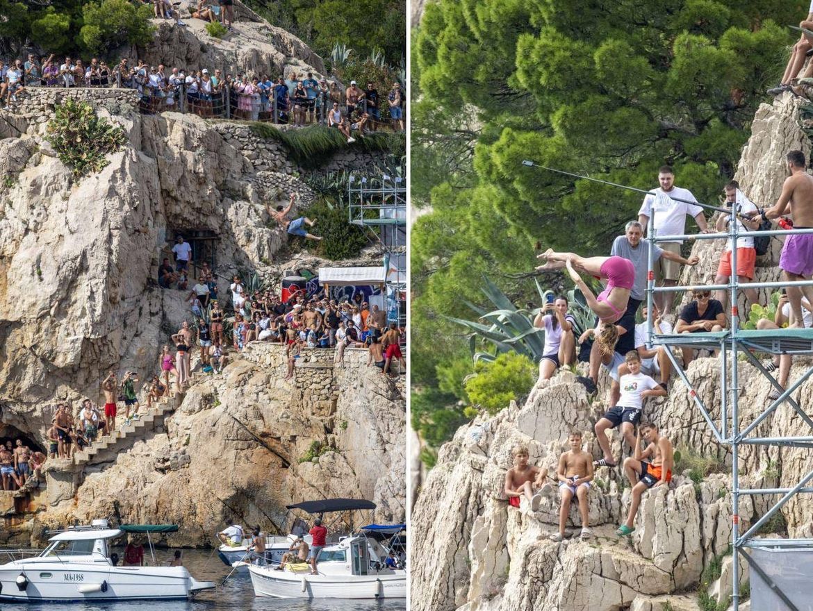 MAKARSKA DOMAĆIN EKSTREMNOG SPEKTAKLA: Litice poluotoka Sv. Petar u znaku skokova u more