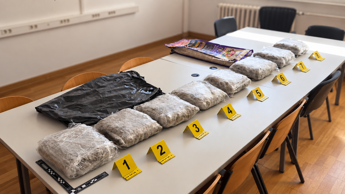 Uhvaćeni na A1 kod Vrgorca s preko 8 kg marihuane