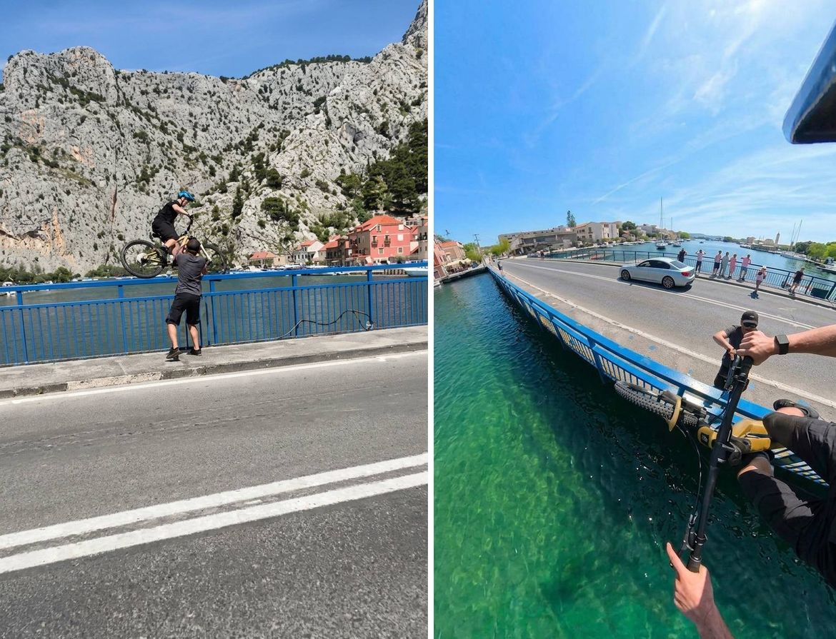 VIDEO: ŠOKANTNA SNIMKA IZ OMIŠA Prolaznik ga hladnokrvno gurnuo s mosta u Cetinu, ali što se zapravo dogodilo?