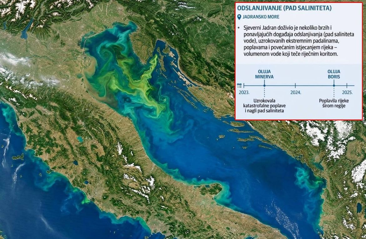 Crveni alarm za Sredozemlje i Jadran: Stiglo dosad najdramatičnije satelitsko izvješće o stanju mora!