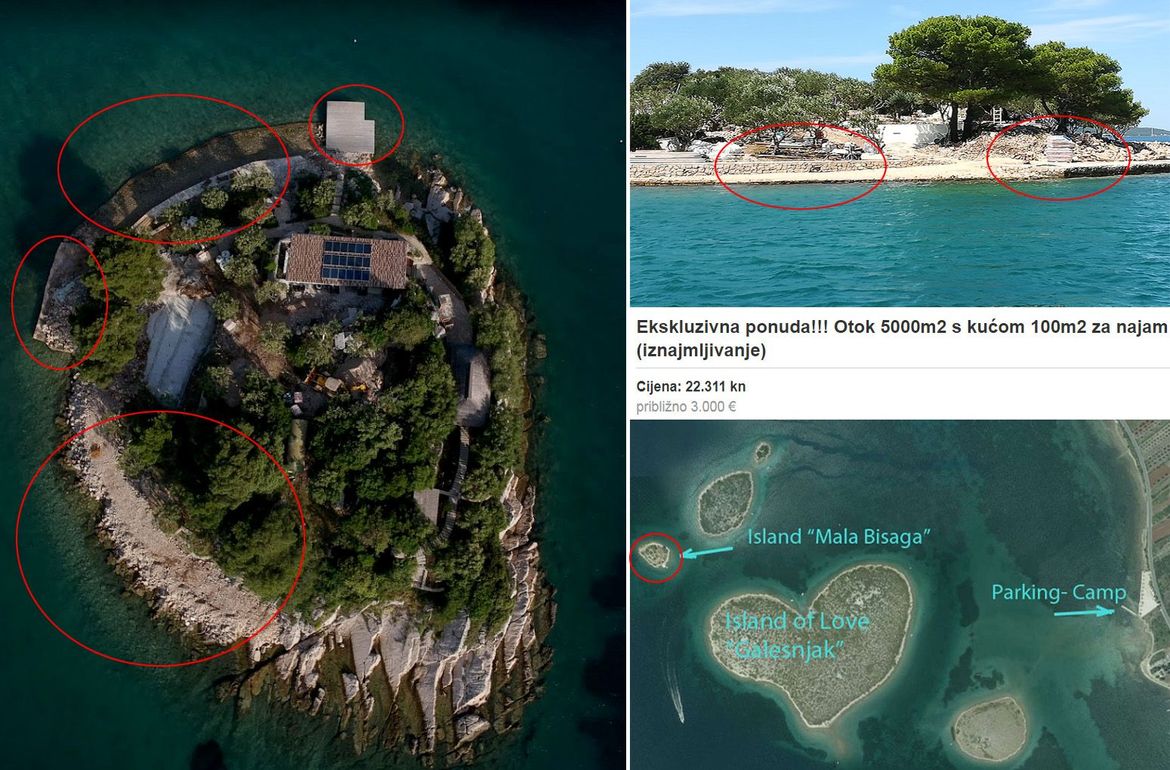 Pritvoren vlasnik otočića kod Turnja, a još trojica privedena zbog devastacije pomorskog dobra i prijevare