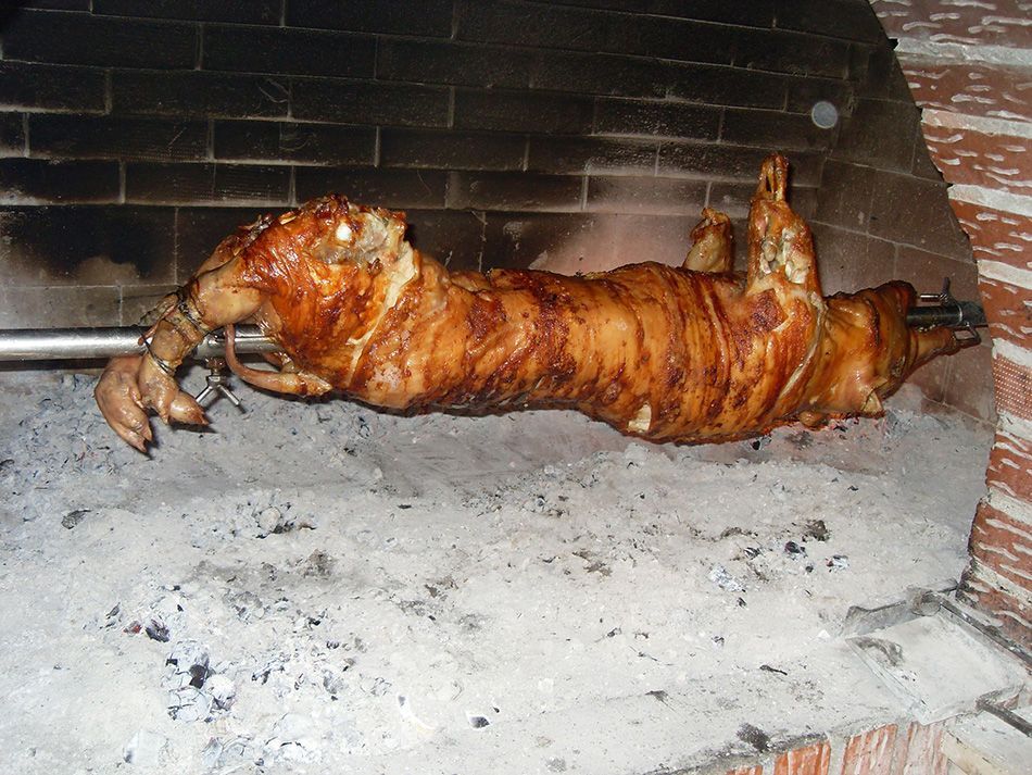 Jednostavni domaći recepti: Odojak na ražnju