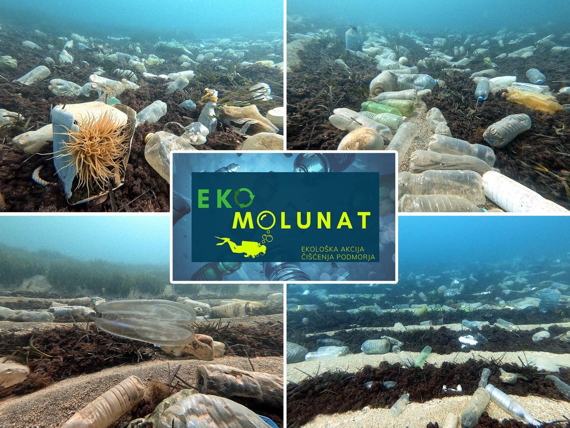 FOTO/VIDEO Apel s krajnjeg juga Hrvatske: “Ovo je stvarna slika morskog dna, pomozite nam čistiti!”