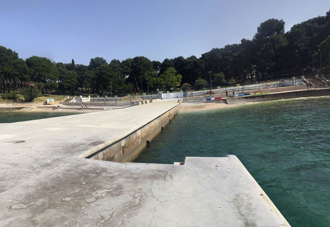 Grad Pula sanira istočni mol na kupalištu Valkane