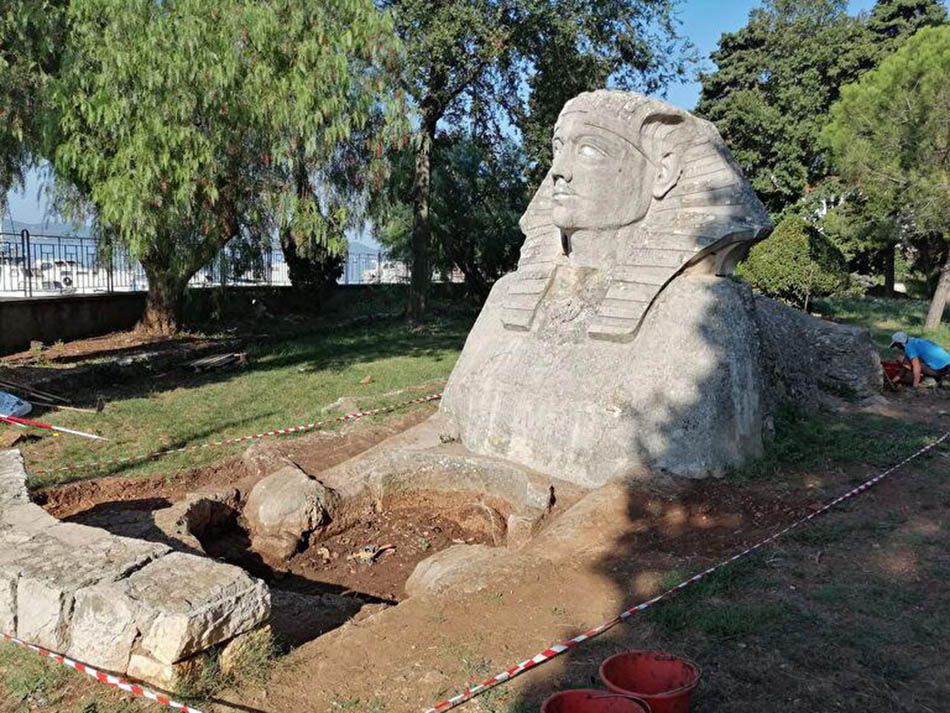 Počela restauracija zadarske sfinge – U tijeku su arheološki radovi