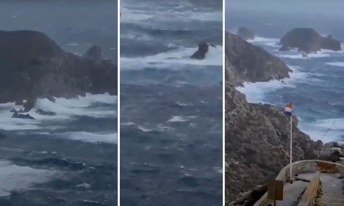 VIDEO Ovako izgleda Palagruža s udarima juga od 143 km/h!