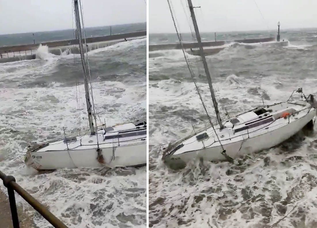 Pogledajte što je nevrijeme učinilo od jedrilice u Lovranu