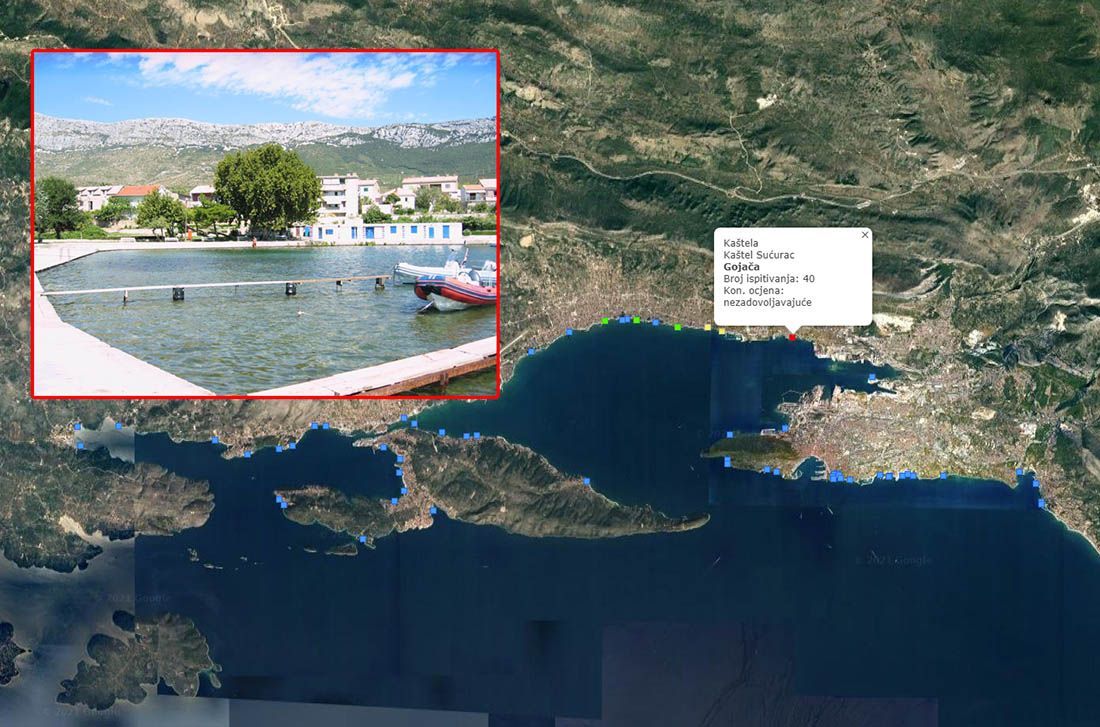 JEDNA PLAŽA NE ZADOVOLJAVA Objavljene godišnje ocjene kakvoće mora na kaštelanskim plažama
