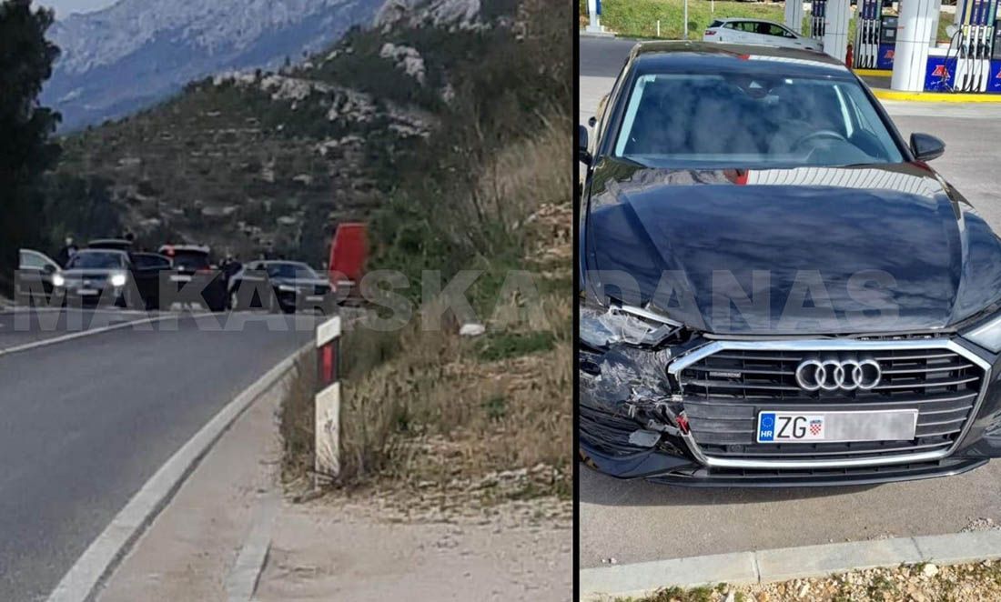 MAKARSKA Slupala se dva Audija iz Plenkovićeve kolone