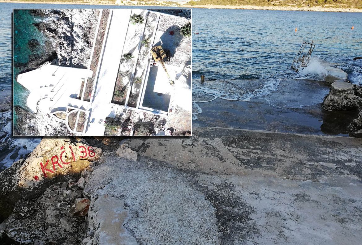 Kaznene prijave protiv petorice zbog ilegalne gradnje na zaštićenom obalnom području u Sevidu