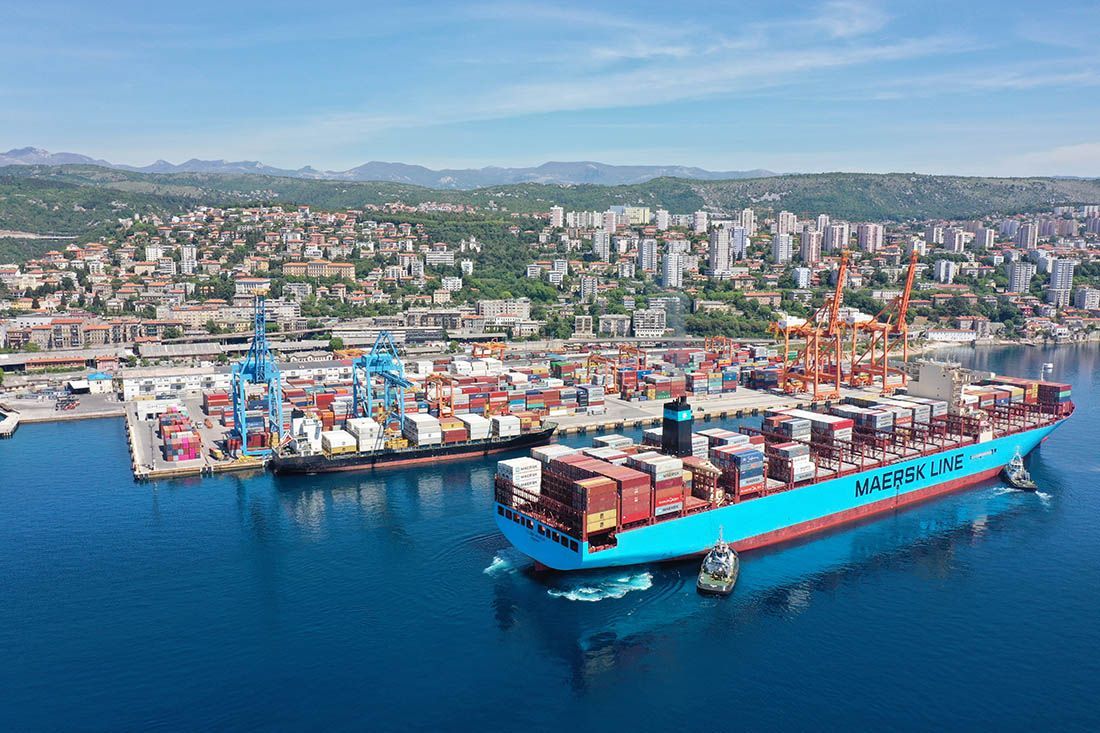 MAERSK STIŽE U RIJEKU Milijun kontejnera prometa na Zagrebačkoj obali
