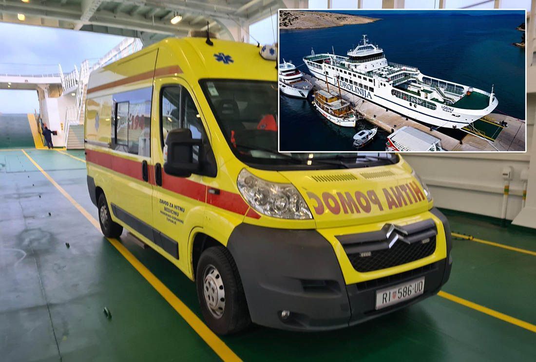 Jadrolinijin trajekt izvanrednom plovidbom kroz orkansku buru spasio ugroženi život