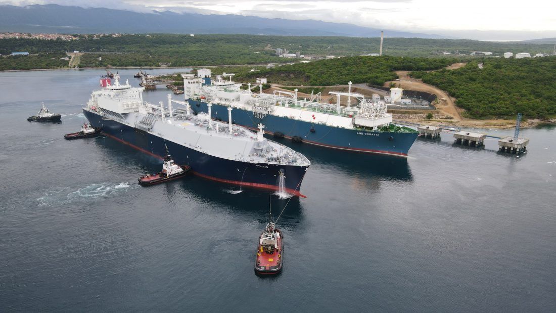 U Omišalj stigao šesti tanker s ukapljenim plinom