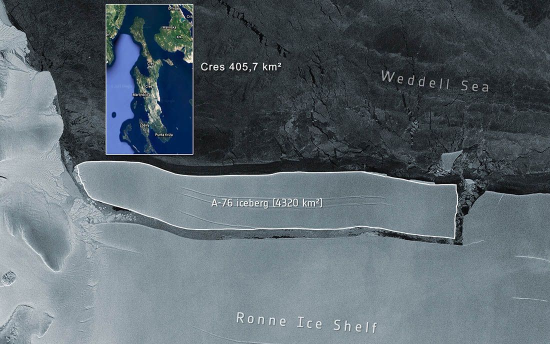 DESET PUTA VEĆI OD CRESA! Trenutno najveći ledenjak na svijetu odvojio se od Antarktike