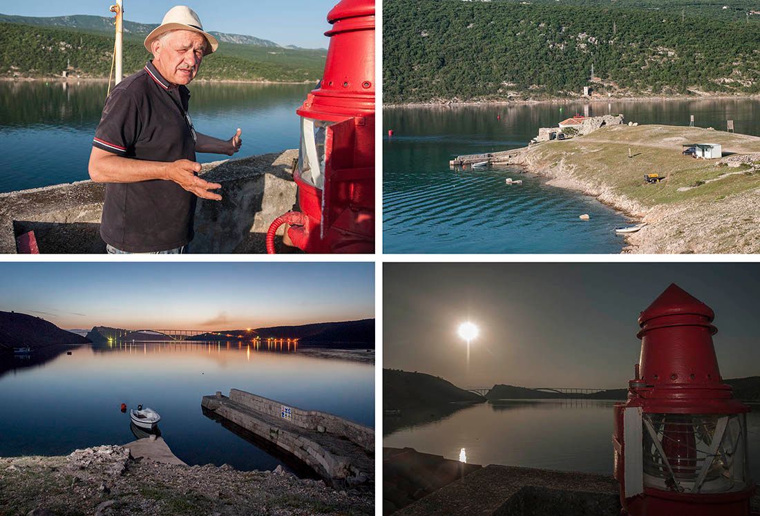 VOŠĆICA ILI MALTEMPO Mali svjetionik na vrhu Krka, ukopan u zidine odolijeva buri i povijesti