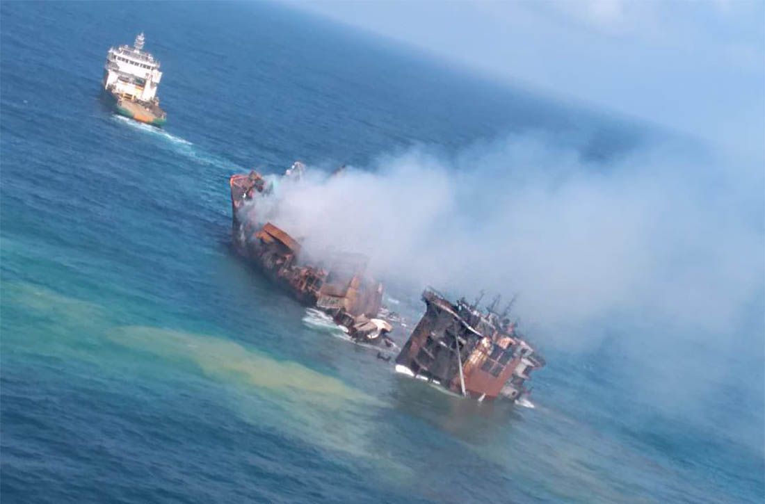 NAKON POŽARA TONE KONTEJNERAŠ Na pomolu ekološka katastrofa golemih razmjera