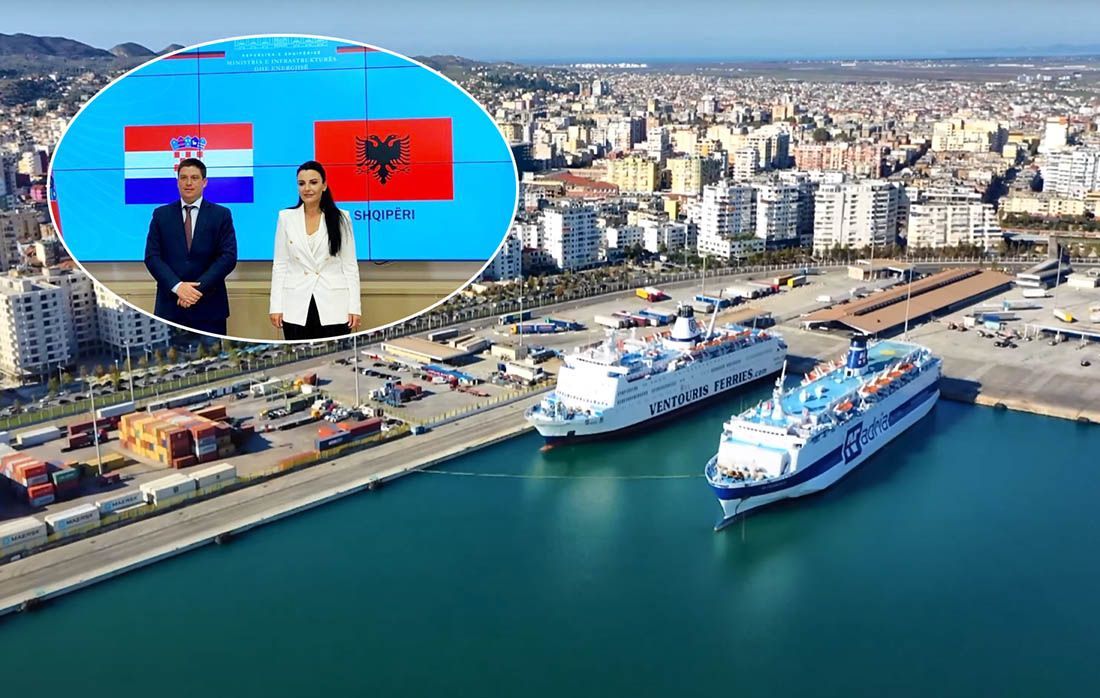 Butković u Albaniji predložio trajetknu liniju između Zadra i najveće albanske luke Drač