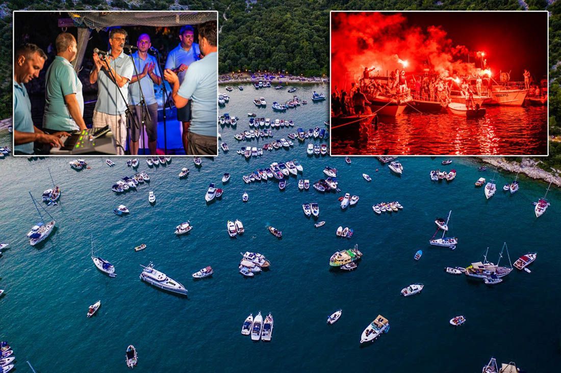 VIDEO Klapa Rišpet održala koncert za pamćenje na brodu, uz pratnju 300 brodica iz Istre!