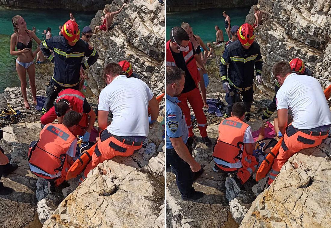 Turistkinja iz Francuske skočila u more i teško se ozlijedila