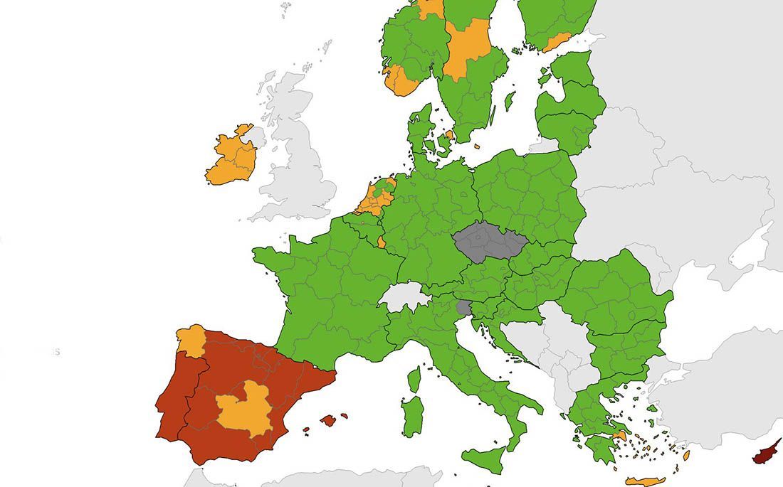 HRVATSKA BI MOGLA PROFITIRATI Prema novoj koronakarti smo u zelenom, a konkurenti u velikim problemima