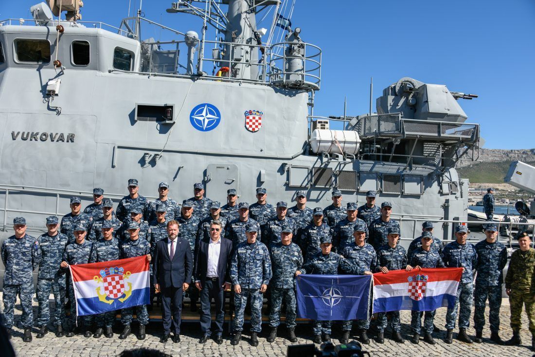 U Splitu svečano ispraćena posada Vukovara u NATO operaciju potpore miru Sea Guardian