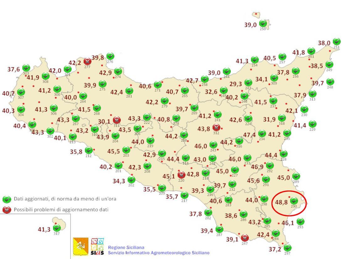 U Siciliji izmjerena najviša temperatura u Europi ikad!