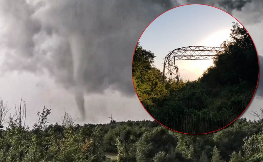 VIDEO: TORNADO U ISTRI Prava je sreća da nije prošao iznad naseljenog područja!