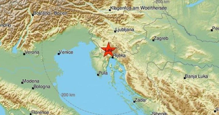 Riječko područje zatresao slab potres