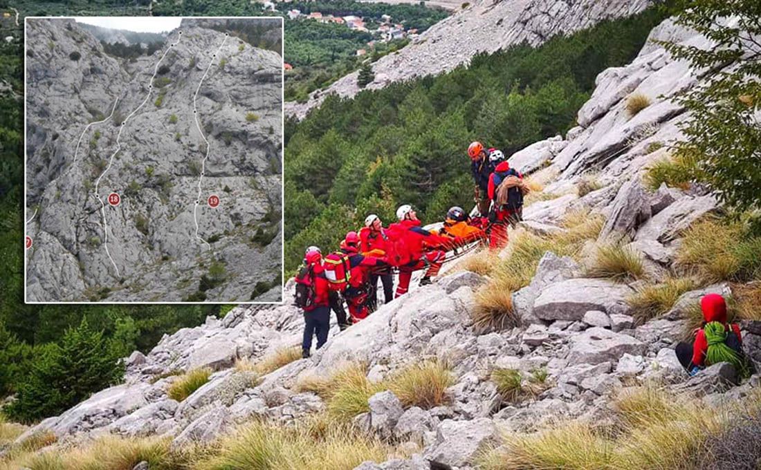 Planinar pao sa stijene na Biokovu, spasio ga HGSS