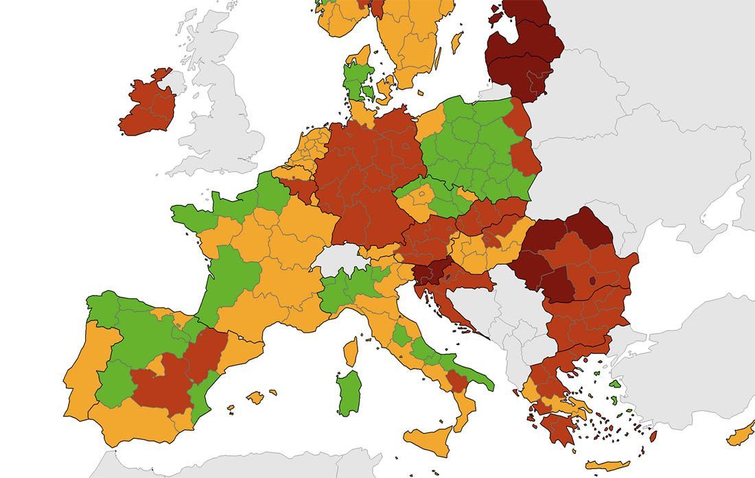 HRVATSKA I DALJE U CRVENOM Na novoj korona karti, za nas ništa novog