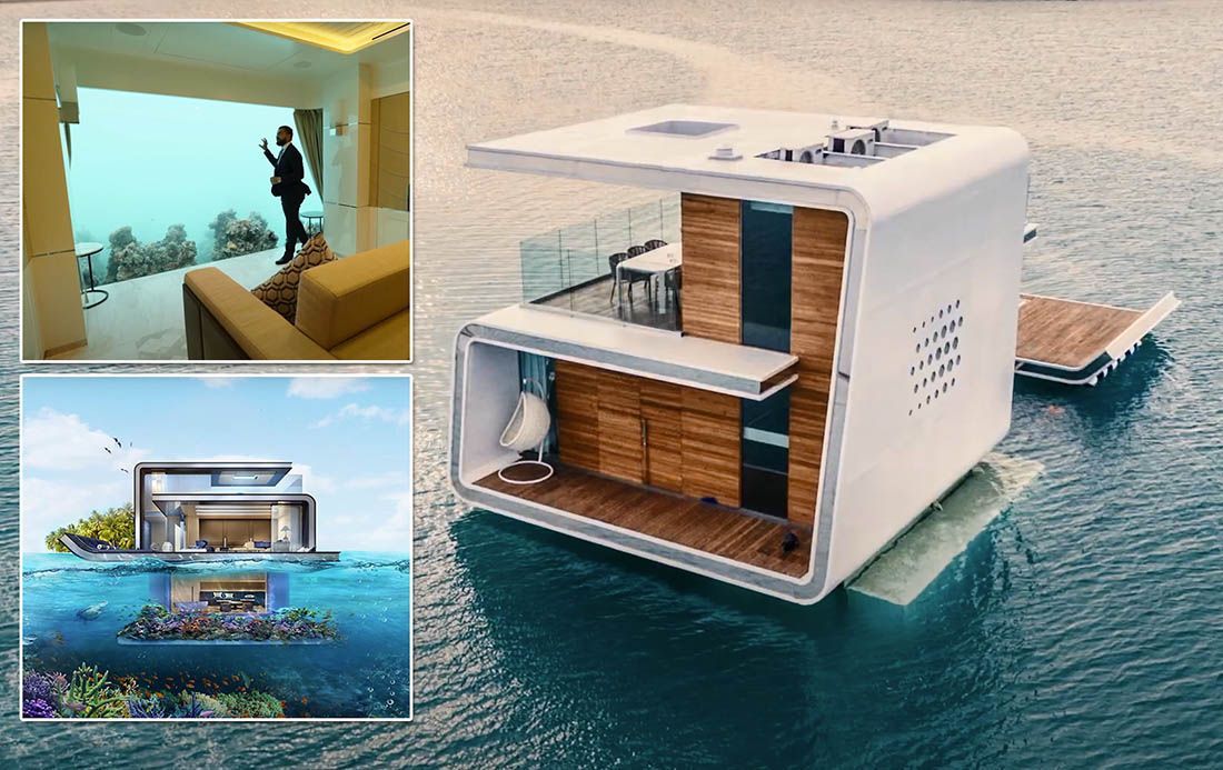 VIDEO Luksuzna plutajuća vila u kojoj spavate pod morem