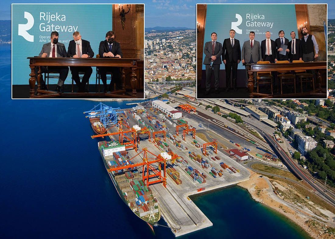POTPISAN UGOVOR O KONCESIJI Riječki kontejnerski terminal sljedećih 50 godina u koncesiji APM Terminalsa i ENNA Logic-a