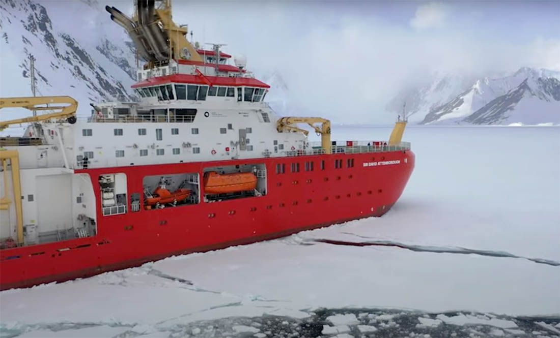 Istraživački brod Sir David Attenborough završava svoju probu na Antarktici