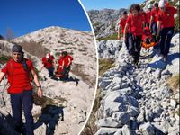 Utrka s vremenom iznad Makarske: Devet spašavatelja HGSS-a satima s Biokova transportiralo unesrećenu ženu