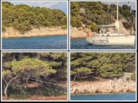 OTOK TIJAT U uvali Tijašnica češka jedrilica vezana za stablo!