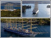FOTO: U Šibenik uplovio jedrenjak s najvećim križnim jedrima na svijetu