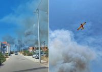 GORI ZADAR! Četiri kanadera i brojne vatrogasne snage bore se s požarom blizu poslovne zone