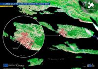 OGROMAN OŽILJAK Satelitske snimke otkrivaju razmjere goleme štete od požara na Braču