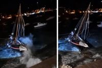 Olujna tramontana nasukala falkušu na Visu: "Vraćala se s 'Dana u Vali' na Hvaru!