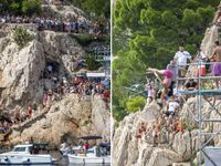 MAKARSKA DOMAĆIN EKSTREMNOG SPEKTAKLA: Litice poluotoka Sv. Petar u znaku skokova u more