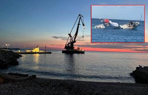 Izvučena talijanska jahta koja je potonula ispred Unija