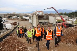 Butković obišao gradilište ceste D 403 - Povezat će kontejnerski terminal na Zagrebačkoj obali s riječkom obilaznicom