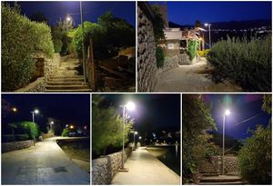 FOTO Proširena i rekonstruirana javna rasvjetu u Donjem Čelu na otoku Koločepu