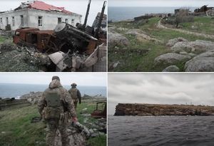 UKRAJINSKI SIMBOL OTPORA Novinari prvi put stupili na Zmijski otok